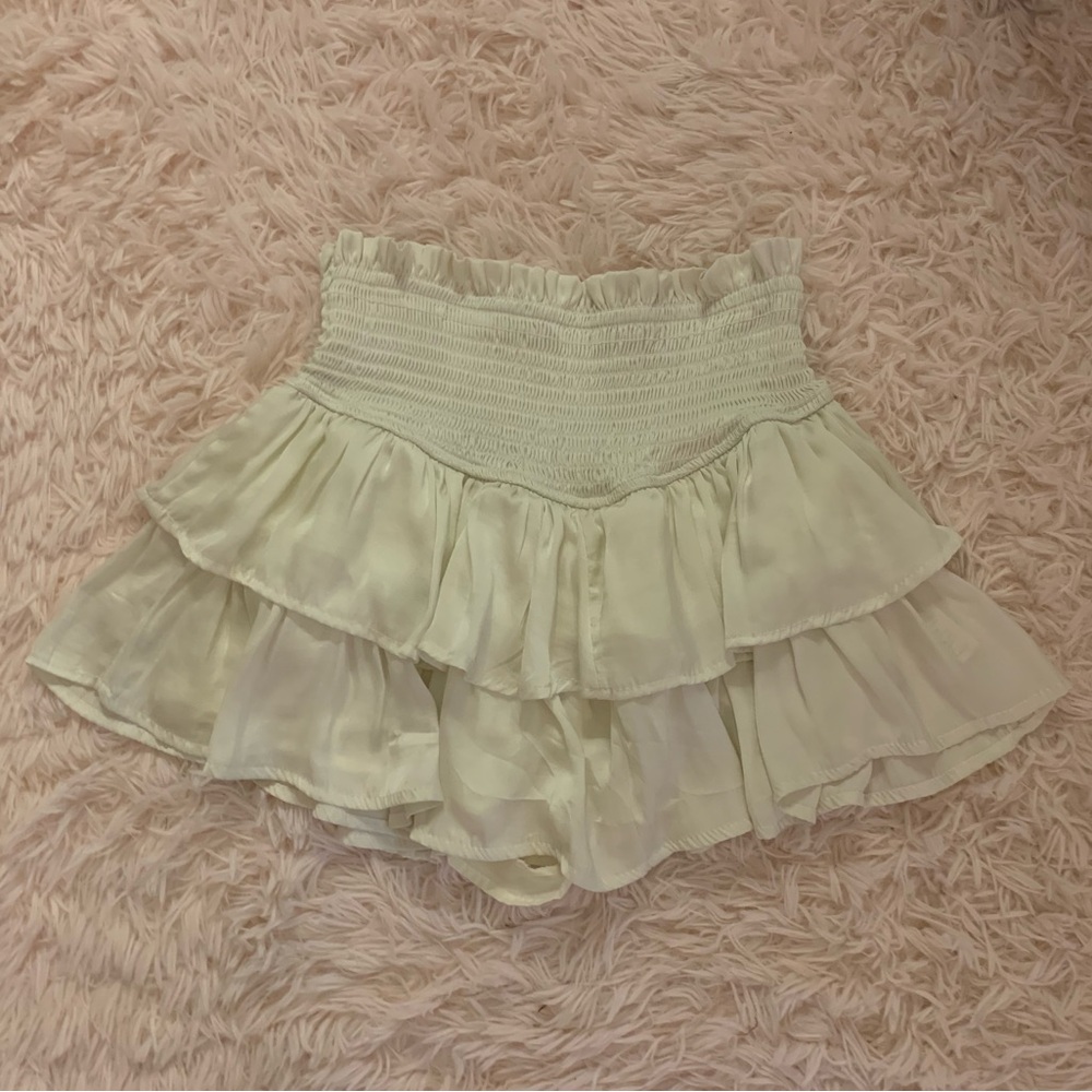 Altar’d State White Ruffle Skirt